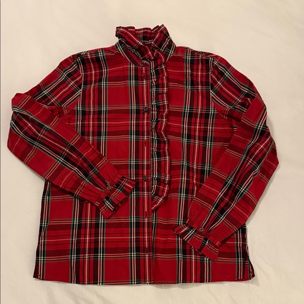 NWT J.Crew Plaid Red Shirt